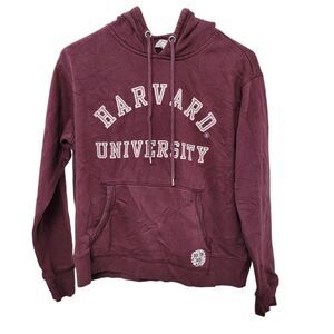 2/$20 L.O.G.G Burgundy Red Harvard University Hoodie Top Size: M